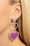 Couples Celebration - Pink Heart 💕 Earring  - Paparazzi Accessories