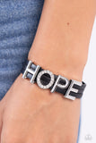 Hopeful Haute - Black Bracelet  - Paparazzi Accessories