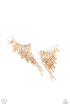 Tapered Tease - Gold Ear Crawler  - Paparazzi Accessories