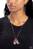 Cheering Section - Red Sports Necklace  - Paparazzi Accessories