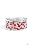 Penchant for Patterns - Red Heart ❤️ Bracelet  - Paparazzi Accessories