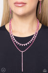 Champagne Night - Pink Layer Necklace  - Paparazzi Accessories