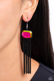 Dreaming Of TASSELS - Black Earring  - Paparazzi Accessories