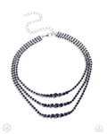 Dynamite Debut - Blue Choker  - Paparazzi Accessories