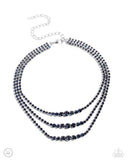 Dynamite Debut - Blue Choker  - Paparazzi Accessories