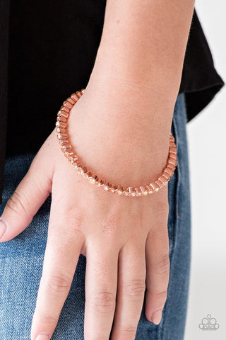 Paparazzi Accessories - Seven Figure Fabulous - Copper Bracelet