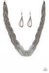 Paparazzi Brazilian Brilliance - Silver Seed beads - Necklace