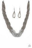 Paparazzi Brazilian Brilliance - Silver Seed beads - Necklace