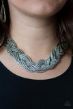 Paparazzi Brazilian Brilliance - Silver Seed beads - Necklace