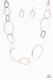 Paparazzi Accessories - City Circuit - Rose Gold Necklace