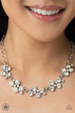 Paparazzi Accessories - Hollywood Hills White Necklace (Blockbuster)