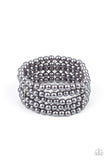 Paparazzi Accessories  - A Pearly Affair - Silver Bracelet