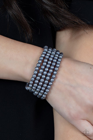 Paparazzi Accessories  - A Pearly Affair - Silver Bracelet