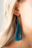 Paparazzi Accessories - Between You and MACRAME - Blue  Necklace