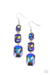 Paparazzi Accessories - Cosmic Red Carpet - Blue Earrings