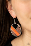 Paparazzi Accessories  - Dont Be MODest - Orange Earring