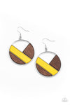 Paparazzi Accessories  - Dont Be MODest - Yellow Earring