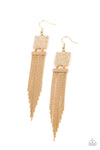 Paparazzi Accessories  - Dramatically Deco Gold Earring