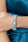 Paparazzi Accessories - Full Body Chills White Bracelet