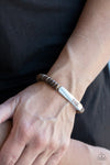 Paparazzi Accessories  -  Full Faith - Brown Bracelet  - Inspirational