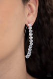 Paparazzi Accessories - GLOW Hanging Fruit - White Earring