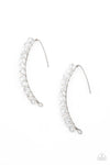 Paparazzi Accessories - GLOW Hanging Fruit - White Earring