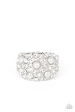 Paparazzi Accessories - Gatsbys Girl - White Ring