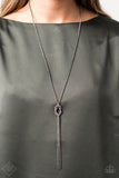 Paparazzi Accessories - Knockout Knot - Black Necklace