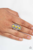 Mayan Motif - Yellow Ring - Paparazzi Accessories