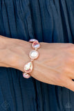 Paparazzi Accessories  - Nautical Nirvana Rose Gold Necklace & Nostalgically Nautical Rose Gold Bracelet (Complete Set)