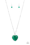 Paparazzi Accessories  - Warmhearted Glow - Green Necklace