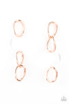 Paparazzi Accessories  - Talk In Circles - Copper Earring