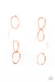 Paparazzi Accessories  - Talk In Circles - Copper Earring