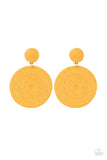 Paparazzi Accessories  - Circulate The Room - Yellow Earring