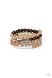 Paparazzi Accessories  - Free-Spirited Spiral - Brown Bracelet