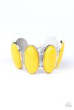 PAPARAZZI POWER POP - YELLOW BRACELET