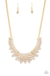 Shimmering Song - Gold Necklace - Paparazzi Accessories