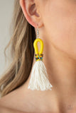 Paparazzi Accessories  - The Dustup - Yellow Earring