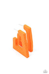 Paparazzi Accessories  - The Girl Next OUTDOOR - orange earrings