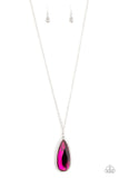 Paparazzi Accessories  - Watch Out For REIGN - Pink Necklace