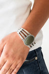 Paparazzi Accessories - Desert Glyphs - Green Bracelet