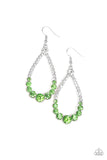 Paparazzi Accessories  - Token Twinkle - Green Earring