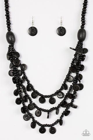 Fashion Wood Necklace (Matte Black) – Bjame Apparel and Accessories