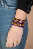 Paparazzi Accessories  - Tropical Tundra Purple Paparazzi Bracelet