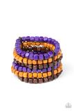 Paparazzi Accessories  - Tropical Tundra Purple Paparazzi Bracelet