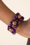 Paparazzi Accessories - Fiji Fabulous - Purple Paparazzi Bracelet