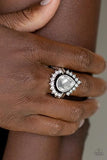 Paparazzi Make Your Trademark - White - Ring - Life of the Party Exclusive - September 2020