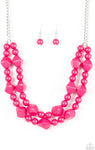 Galapagos Glam - Pink Necklace - Paparazzi Accessories