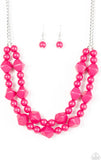 Galapagos Glam - Pink Necklace - Paparazzi Accessories